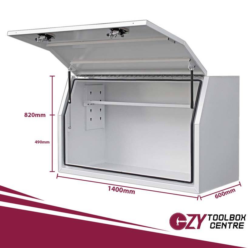 Full Lid 1400mm x 600mm x 820mm White OZY-1468FDW