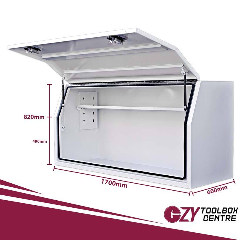 Full Lid 1700mm x 600mm x 820mm White OZY-1768FDW