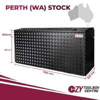 Aluminium Trailer Caravan Toolbox With Generator, Webber BBQ Slide OTC-1757-P Black Perth Warehouse