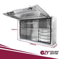 Truck Box 1400mm x 600mm x 1200m Pro-Series OZY-1461FP-4D-W White