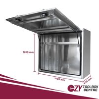 Truck Box 1400mm x 600mm x 1200m Pro-Series Flat Plate OZY-1461FPP-W White