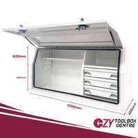 Built-in Drawers 1700mm x 600mm x 820mm White OZY-1768FD-3W