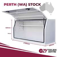 Full Lid 2100mm x 600mm x 820mm White OZY-2168FDW-P Perth Warehouse