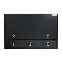 Truck Box Half Lid 3 External Drawers 1900 x 600 x 1200 Black  OTC-1961A-B-Q - QLD