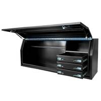 Full Lid 2100mm x 600mm x 820mm Black OZY-2168FD-3B