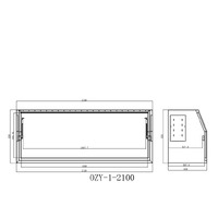 Full Lid 2100mm x 600mm x 820mm White OZY-2168FDW-P Perth Warehouse