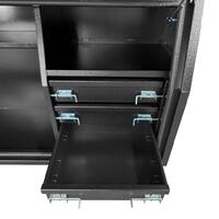 Built-in Drawers 1700mm x 600mm x 820mm Black OZY-1768FD-3B