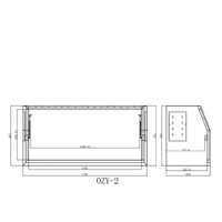 Full Lid 1700mm x 600mm x 820mm OZY-1768FDFP-P - Perth Warehouse