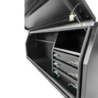 Built-in Drawers 1700mm x 600mm x 820mm Black OZY-1768FD-3B