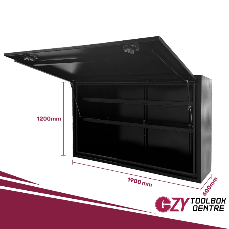 Truck Box 1900mm x 600mm x 1200m  Black OZY-1961FPP-B