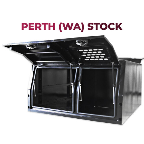 Canopy Jack Off - 1/4 Dog Box 1780mm x 1600mm x 850mm Black OZY-1716DB-B-P Perth Warehouse